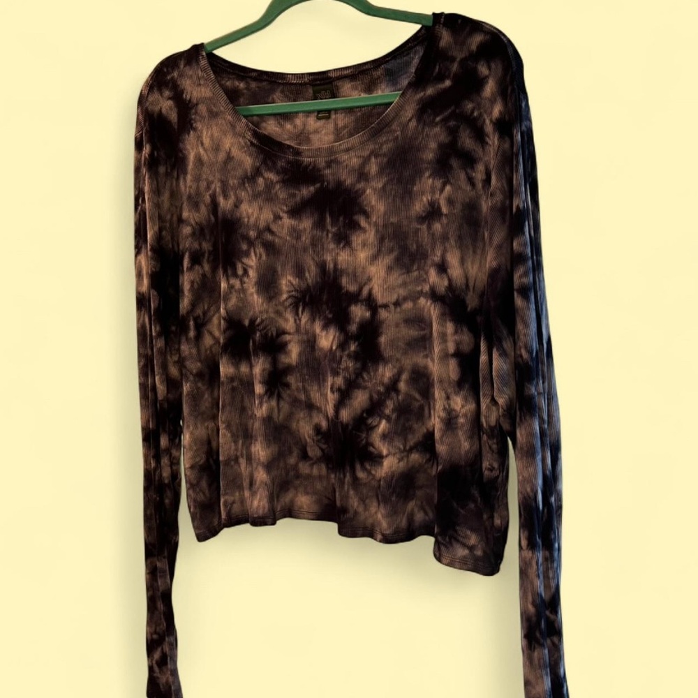 Wild Fable Black and Brown Tie-Dye Sweatshirt
